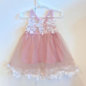 Pink ruffle dress